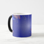 Mug Magique Noël Poinsettia Bleu III (Devant gauche)
