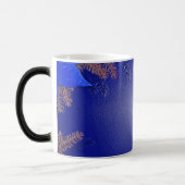 Mug Magique Noël Poinsettia Bleu III (Gauche)