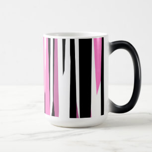 Mug Magique Noir rose et blanc