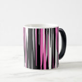 Mug Magique Noir rose et blanc (Devant droit)