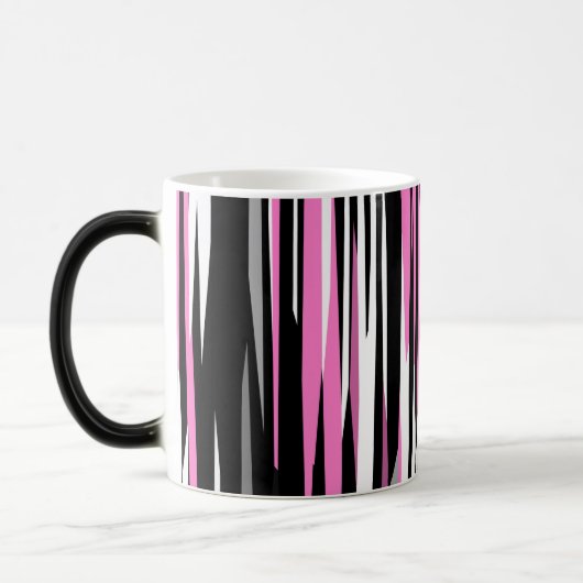 Mug Magique Noir rose et blanc (Gauche)