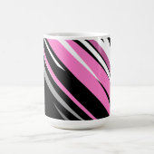 Mug Magique Noir rose et blanc Abstrait (Centre)