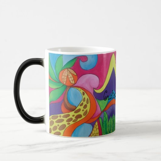 Mug Magique Noix de coco psychédélique (Gauche)