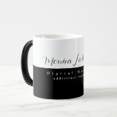 Mug Magique Nom de Marketer Numérique Emploi Noir 2-tons (Devant gauche)