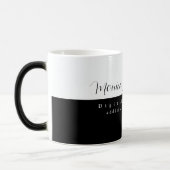 Mug Magique Nom de Marketer Numérique Emploi Noir 2-tons (Gauche)