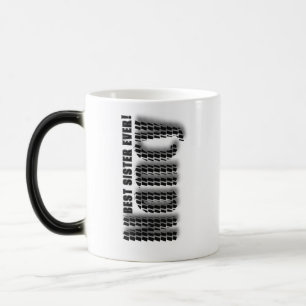 Mug Magique Nom personnalisé "Nancy" en Carreaux noirs et blan
