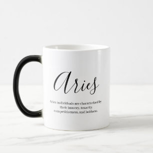 Mug Magique Nom personnalisé, signe zodiaque, traits muet