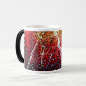 Mug Magique Nuit d'hiver rouge (Devant gauche)