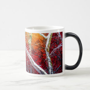 Mug Magique Nuit d'hiver rouge