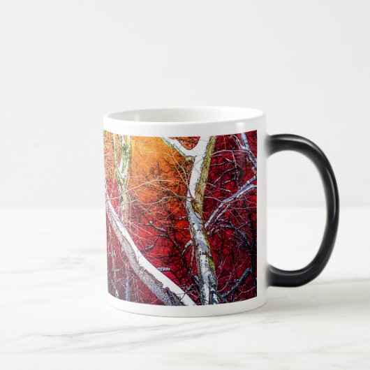 Mug Magique Nuit d'hiver rouge (Droite)
