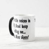 Mug Magique Obtenir plus de chèvres amusantes chèvre (Devant gauche)