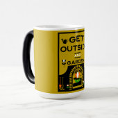 Mug Magique Obtenir un cadeau de jardinage extérieur (Devant gauche)