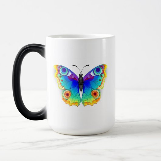 Mug Magique Oeil de paon arc-en-ciel (Gauche)
