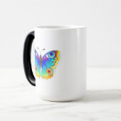 Mug Magique Oeil de paon arc-en-ciel (Devant gauche)