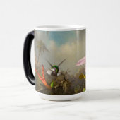 Mug Magique Orchidée avec deux colibris Heade (Devant gauche)