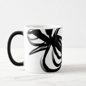 Mug Magique Orchidée Blanc : Abstrait blanc et noir (Gauche)