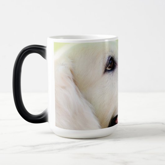 Mug Magique Oreiller À Lancer Du Labrador Et Du Papillon (Gauche)