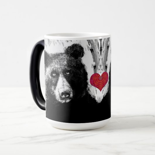 Mug Magique Ours d'amour (Devant gauche)