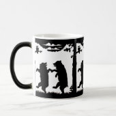 Mug Magique Ours dansants silhouette noire (Gauche)