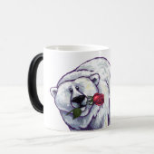 Mug Magique Ours polaire Saint Valentin (Devant gauche)