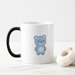 Mug Magique Ours Relaxé Style Kawaii Minimaliste