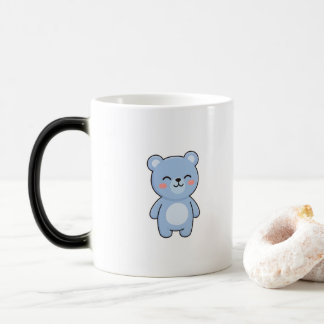 Mug Magique Ours Relaxé Style Kawaii Minimaliste