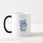 Mug Magique Ours timide de style Kawaii minimal (Gauche)