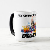 Mug Magique Pack your bags Barcelona (Devant gauche)
