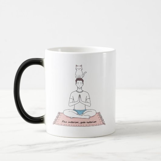 Mug Magique Paix Intérieure, Chat Extérieur (Gauche)