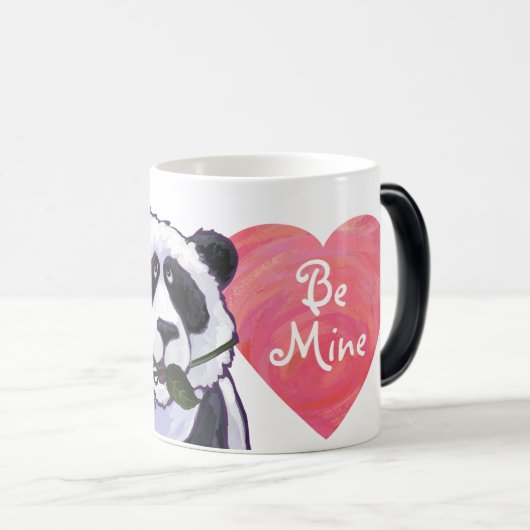 Mug Magique Panda Bear Saint Valentin (Devant droit)