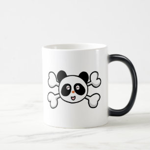 Mug Magique Panda ours Crâne et os croisés