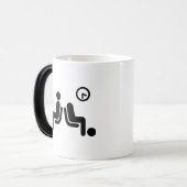 Mug Magique Panneau d'attente long (Devant gauche)