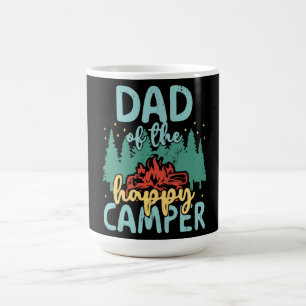 Mug Magique Papa de Happy Camper 1er Anniversaire Fête Retro P