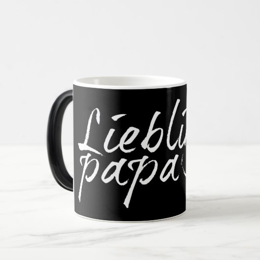 Mug Magique Papa préféré - écriture blanche 00001 (Devant gauche)