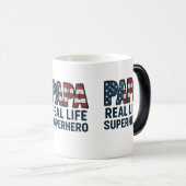 Mug Magique PAPA Real Life Superhero (Devant droit)