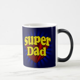 Mug Magique Papa superbe, fête des pères changeante de coule