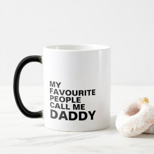 Mug Magique Papa Tapis de typographie personnalisée avec initi