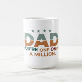 Mug Magique "Papa : Une sur un million" (Centre)
