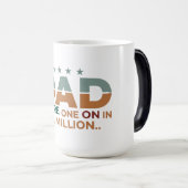 Mug Magique "Papa : Une sur un million" (Devant droit)