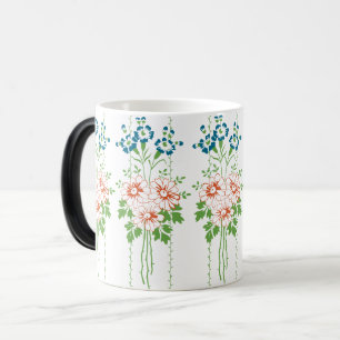 Mug Magique Papier peint baroque bouquet de fleurs