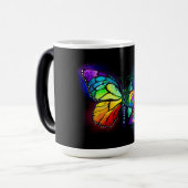 Mug Magique Papillon arc-en-ciel (Devant gauche)