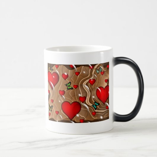 Mug Magique Papillon et or (Droite)
