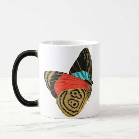 Mug Magique Papillon exotique coloré papillon (Gauche)