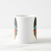 Mug Magique Papillon exotique coloré papillon (Centre)