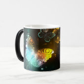 Mug Magique Papillon lumineux et papillons de nuit (Devant gauche)
