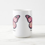 Mug Magique Papillon Monarch Rose Élégant Wrap (Centre)