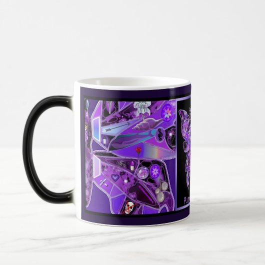 Mug Magique Papillon pourpre 31 (Gauche)