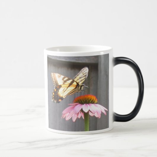 Mug Magique Papillon sur fleur de cône (Droite)