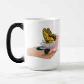 Mug Magique Papillon sur Lotus Bloom (Gauche)
