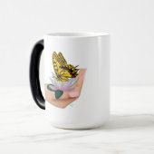 Mug Magique Papillon sur Lotus Bloom (Devant gauche)